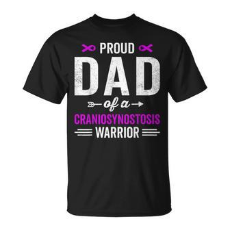 Proud Dad Of A Craniosynostosis Warrior Awareness Recovery T-Shirt - Monsterry DE