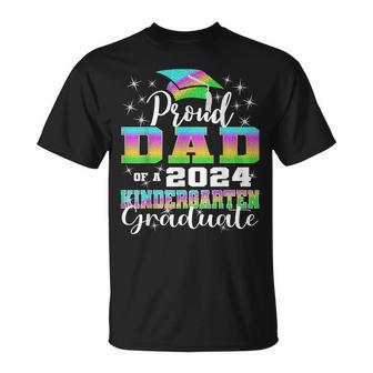 Proud Dad Of Kindergarten Graduate 2024 Graduation Dad T-Shirt - Seseable