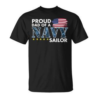 Proud Dad Of A Navy Sailor T-Shirt - Monsterry DE