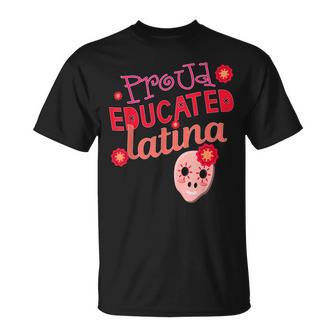 Proud Educated Latina Graduation Masters Degree Phd T-Shirt - Monsterry UK