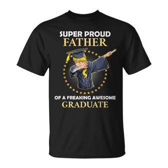 Proud Father Of 2018 Graduate Dab Girl Grad Senior T-Shirt - Monsterry DE