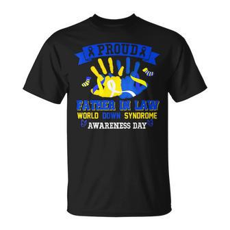 Proud Father In Law World Down Syndrome Awareness Day T-Shirt - Monsterry DE