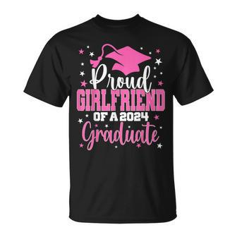 Proud Girlfriend Of A 2024 Graduate Class Senior Graduation T-Shirt - Monsterry