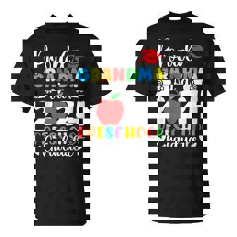 Proud Grandma Of Class Of 2024 Preschool Graduate Graduation T-Shirt | Mazezy