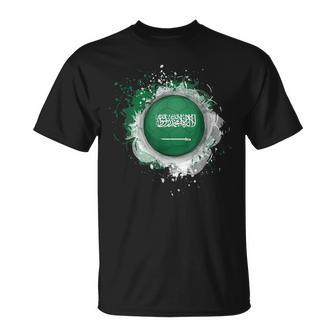 Proud Heritage Saudi Arabia Flag Soccer Ball T-Shirt - Monsterry CA