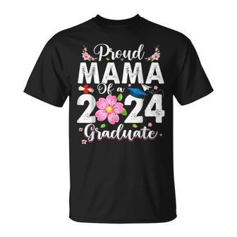 Proud Mama Of A Class Of 2024 Graduate 2024 Senior Mom 2024 T-Shirt - Seseable