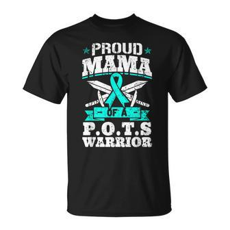Proud Mama Of A Pots Warrior Orthostatic Awareness Mom T-Shirt - Monsterry