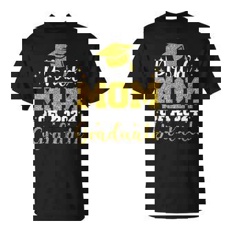 Proud Mom Of A 2024 Graduate Family Graduation 2024 T-Shirt | Mazezy