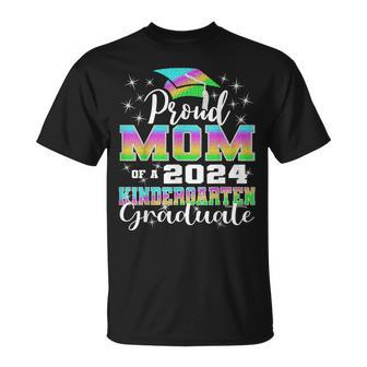 Proud Mom Of Kindergarten Graduate 2024 Graduation Mom T-Shirt - Seseable