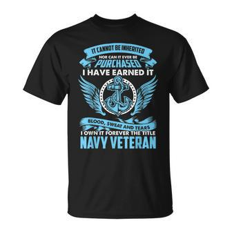 Proud Navy Veteran I Own It Forever T-Shirt - Monsterry
