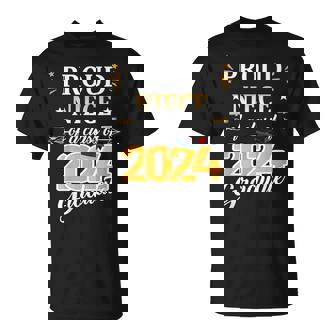 Proud Niece Of A 2024 Senior Graduate Grad 2024 T-Shirt | Mazezy