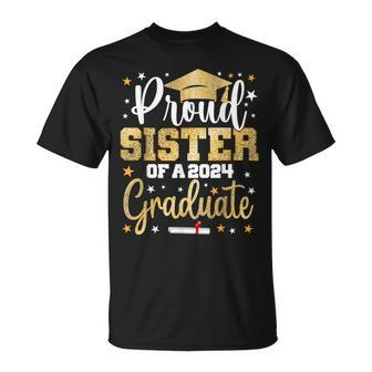 Proud Sister Of A 2024 Graduate Class Senior Graduation T-Shirt - Monsterry CA