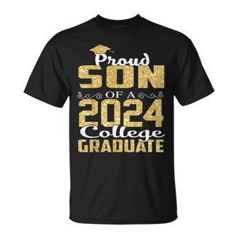 Proud Son Of 2024 Graduate College Graduation T-Shirt - Thegiftio UK