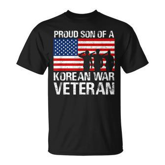 Proud Son Of A Korean War Veteran Military Family T-Shirt - Monsterry CA