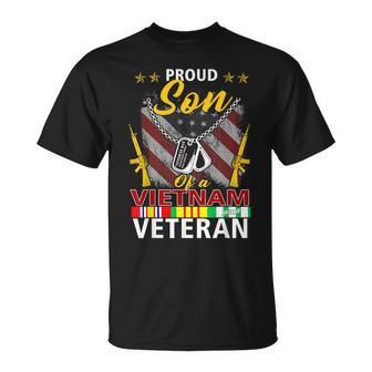 Proud Son Of A Vietnam Veteran Proud Vietnam Veteran's T-Shirt - Monsterry