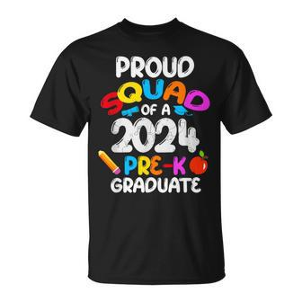 Proud Squad Of 2024 Pre-K Graduate Cute Family Matching T-Shirt - Monsterry