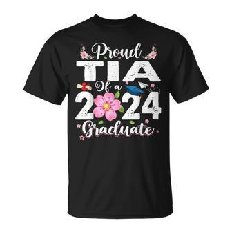 Proud Tia Of A Class Of 2024 Graduate 2024 Senior Mom 2024 T-Shirt - Monsterry