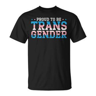 Proud To Be Transgender Rainbow Pride Lgbtq Trans T-Shirt - Thegiftio UK