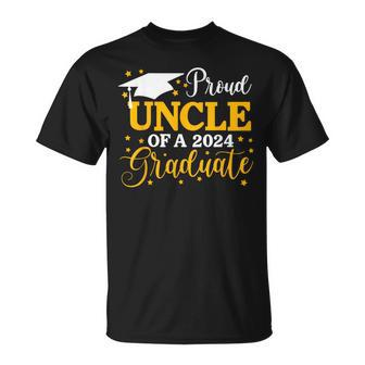 Proud Uncle Of A 2024 Graduate Last Day Of School Family T-Shirt | Mazezy DE