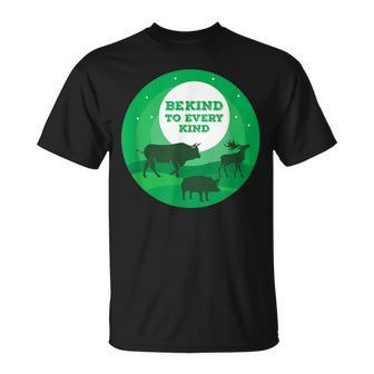 Proud Vegan Be Kind To Every Kind Animal Vegetarian T-Shirt - Monsterry