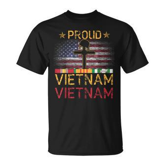 Proud Vietnam Veteran T Vietnam War Vet T-Shirt - Monsterry AU