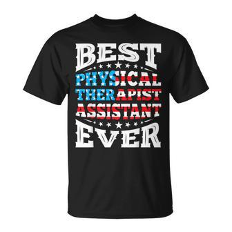 Pta Physical Therapist Assistant 4Th Fourth Of July Usa Flag T-Shirt - Monsterry DE