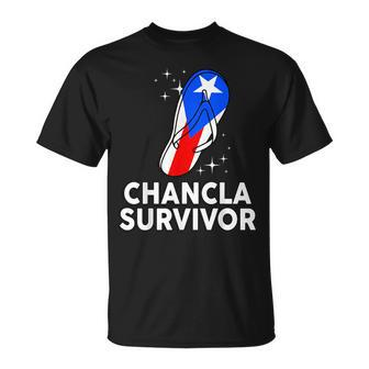 Puerto Rico Hispanic Heritage Month Chancla Survivor Rican T-Shirt - Seseable