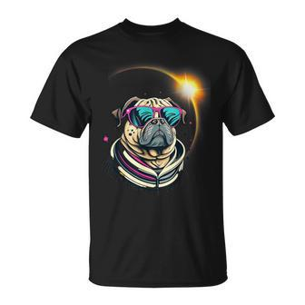 Pug Dog America 2024 Solar Eclipse Totality Accessories T-Shirt | Seseable CA
