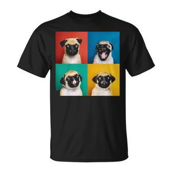 Pug Puppy Portrait Photos Carlino For Dog Lovers T-Shirt | Mazezy