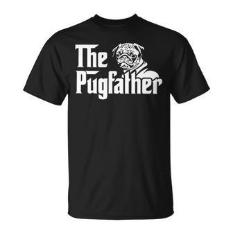 The Pugfather Pug Dad Father's Day Pug Lovers T-Shirt | Mazezy