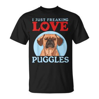 Puggle Dog Owner Love Puggles T-Shirt | Mazezy