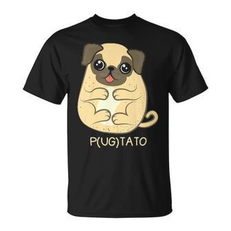 Pugtato Pug Potato Dog Lover T-Shirt | Mazezy