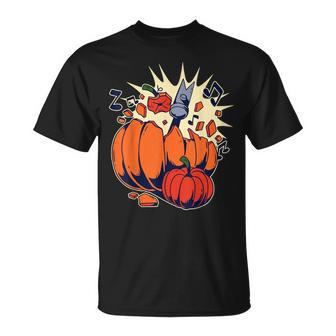 Pumpkin Smashing T-Shirt - Monsterry