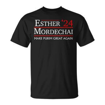 Purim Presidential Election Vote Queen Esther Mordechai 2024 T-Shirt - Monsterry