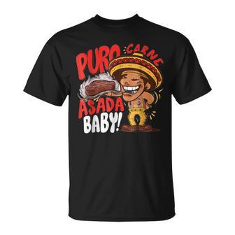 Puro Carne Asada Baby Cinco De Mayo Mexican Men T-Shirt - Monsterry AU