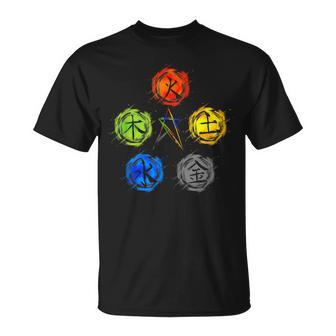 Qigong Five Elements Balance Tai Chi T-Shirt - Monsterry