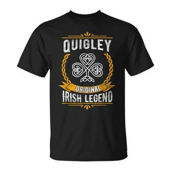 Quigley Irish Name Vintage Ireland Family Surname T-Shirt - Seseable