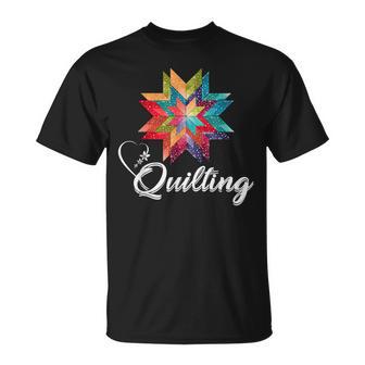 Quiltiing Sewing Love Quilting Quilter Sewer Sewing T-Shirt - Monsterry DE