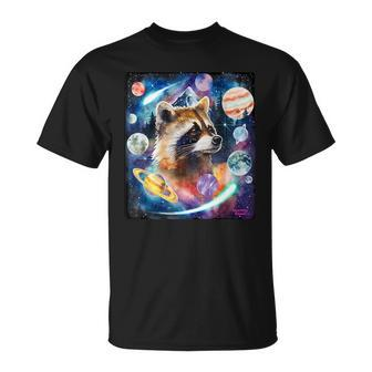Raccoon Of The Cosmos Weird Random With Raccoons T-Shirt - Monsterry
