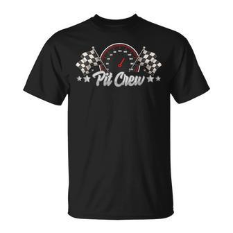 Race Car Birthday Hosting Parties Racing Family Pit Crew T-Shirt - Thegiftio