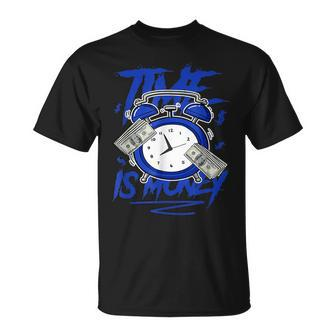 Racer Blue 5S To Match Time Is Money Shoes 5 Racer Blue T-Shirt - Monsterry AU