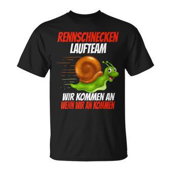 Racing Snails Running Team Jogging Runner T-Shirt - Geschenkecke