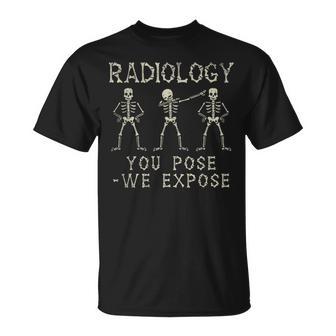 Radiologist Dabbing Skeleton X-Ray Radiology  T-Shirt - Seseable