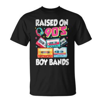Raised On 90S Boy Bands Cassette Tape Retro T-Shirt - Seseable