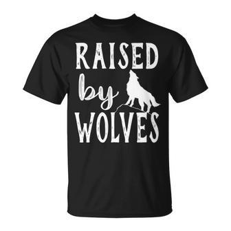 Raised By Wolves Graphic Wolf T-Shirt | Mazezy