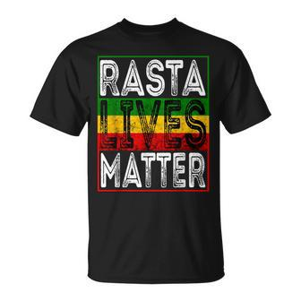 Rasta Lives Matter Reggae Music Rastafari Lover Dreadlock T-Shirt - Monsterry UK