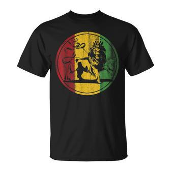 Rasta Rastafarian Rastafari Lion Reggae Jamaica Jamaican T-Shirt - Monsterry AU