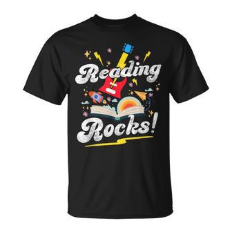 Reading Rocks Quotes For National Reading Month 2024 T-Shirt | Mazezy