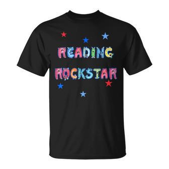 Reading Rockstar Cool Monster Alphabet Letters T-Shirt - Thegiftio UK