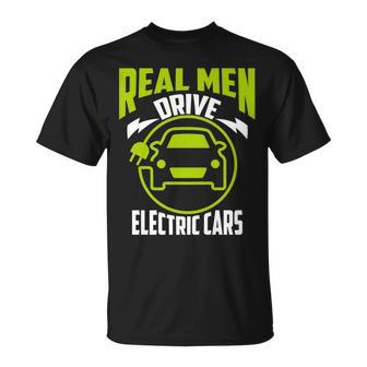 Real Drive Electric Cars Green Ev Owner Lover T-Shirt - Monsterry UK